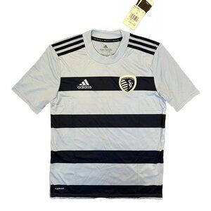 adidas Kids Sporting Kansas City Soccer Jersey Youth Size L (13-14Y) - NWT $70